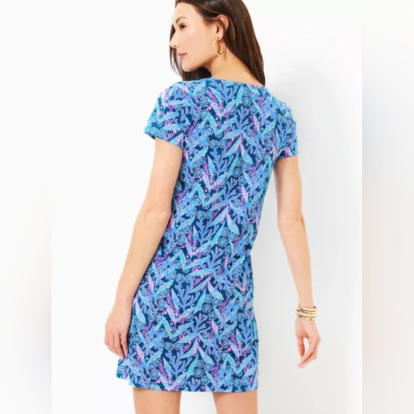 Lilly Pulitzer Dress - Etta Dress NWT Barton Blue Star Gazer Small - Picture 14 of 15